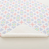 Pastel Blossom Mosaic Blanket シェルパブランケット (3/4)