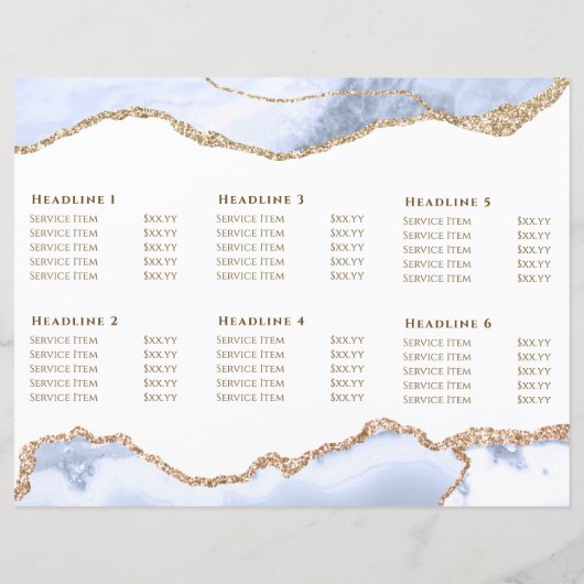 pastel blue agate brochure (裏面)