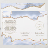 pastel blue agate brochure (正面/裏面)