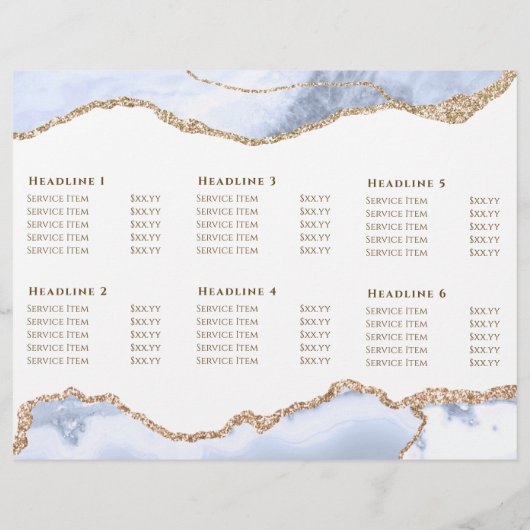 pastel blue agate brochure (裏面)