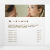 pastel blue Agate Trifold Brochure 三つ折りカード (内部中)