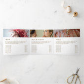 pastel blue Agate Trifold Brochure 三つ折りカード (内部)