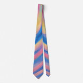Pastel Blue and Pink Artsy Tie ネクタイ (正面)