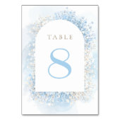 pastel blue baby's breath table number テーブルナンバー (裏面)