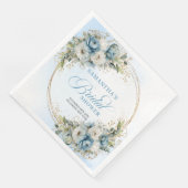 Pastel blue boho florals eucalyptus gold party   (コーナー)