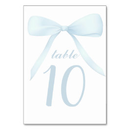 pastel blue bow Table Numbers テーブルナンバー