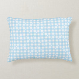 Pastel Blue Checks アクセントクッション