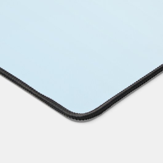 Pastel Blue Gradient Calligraphy Personalized デスクマット (コーナー)