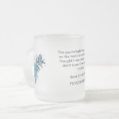 Pastel Blue House Rorschach for Psychologists and  フロストグラスマグカップ (正面左)