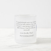 Pastel Blue House Rorschach for Psychologists and  フロストグラスマグカップ (中央)