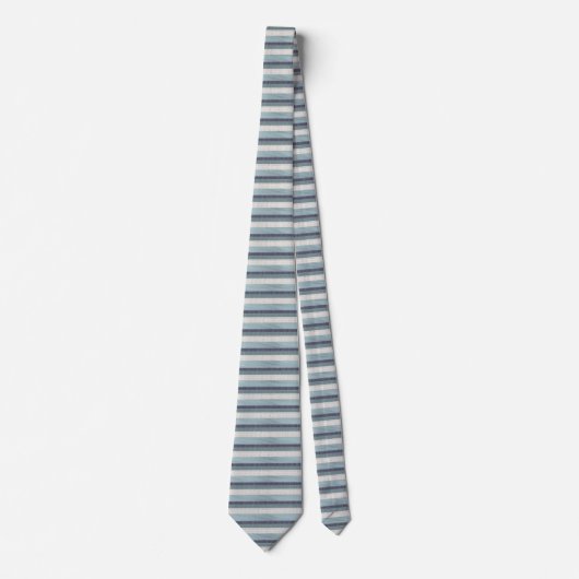 Pastel Blue Pink Magenta Textured Striped Pattern ネクタイ (正面)