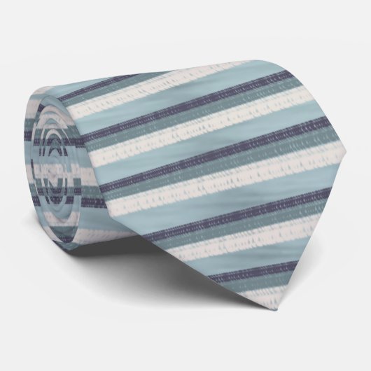 Pastel Blue Pink Magenta Textured Striped Pattern ネクタイ (ロール)