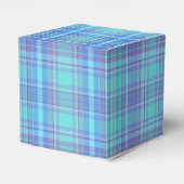 Pastel Blue Plaid Pattern フェイバーボックス (裏面サイド)