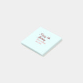 Pastel blue red happy 16th birthday name date eleg ポストイット (アングル)