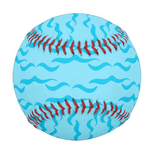 Pastel Blue Sea Water Waves Peaceful Ocean 野球ボール (正面)