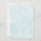 Pastel Blue Sea You Soon Under the Sea Baby Shower 招待状 (裏面)