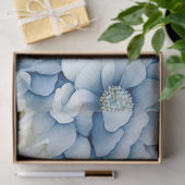 Pastel Blue Victorian Florals & White Wolf Head 薄葉紙 (ギフト)