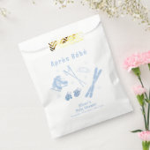 Pastel Blue Winter Après Bébé Ski Boy Baby Shower  フェイバーバッグ (封をした状態)
