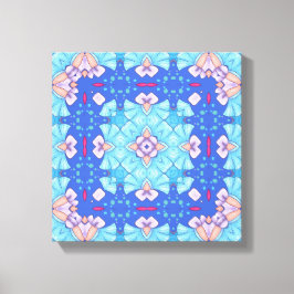 Pastel Blues Serenity Abstract Home Wall Art キャンバスプリント