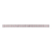 Pastel Blush Pink Gray White Plaid Pattern サテンリボン (正面)
