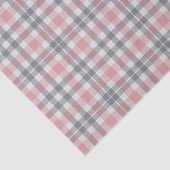 Pastel Blush Pink Gray White Plaid Pattern 薄葉紙 (詳細)