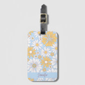 Pastel Bohemian Flowers ラゲッジタグ (正面縦)