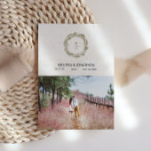 Pastel Bohoニュートラルフローラ画像の追加日付の保存 セーブザデート