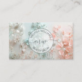 Pastel Boho Flowers Logo 名刺 (正面)
