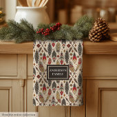 Pastel Boho Towel Classic Ethnic Kitchen Style キッチンタオル