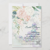 Pastel Bouquet Bridal Shower Invitation 招待状 (正面)