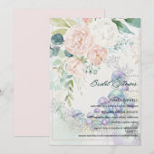 Pastel Bouquet Bridal Shower Invitation 招待状 (正面/裏面)