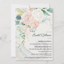 Pastel Bouquet Bridal Shower Invitation 招待状