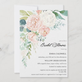 Pastel Bouquet Bridal Shower Invitation 招待状