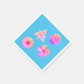 Pastel Bouquet Paper Napkins スタンダードカクテルナプキン (角)