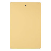 Pastel Bows & Flowers Pattern – Cute Yellow Girly ミニクリップボード (裏面)