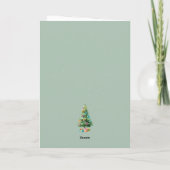 Pastel Bows Ribbons Christmas Tree Card シーズンカード (裏面)