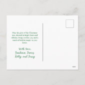 Pastel Bows Ribbons Christmas Tree Postcard シーズンポストカード (裏面)