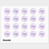 Pastel Bubble “Happy Birthday” Sticker ラウンドシール (シート)