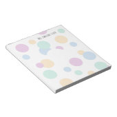 Pastel Bubbles Teacher Notepad ノートパッド (アングル)
