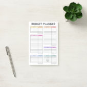 Pastel Budget Planner Layout ポストイット (オフィス)