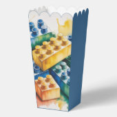 Pastel Building Block Splash Boy Birthday Party フェイバーボックス (裏面)