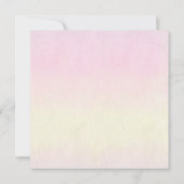 Pastel Butterflies Pink Purple Elegant Baby Shower 招待状 (裏面)