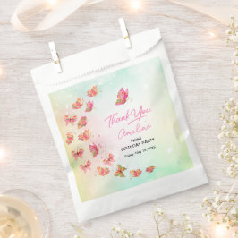 Pastel Butterfly Baby Girl Birthday Favor Bags フェイバーバッグ