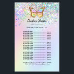 pastel butterfly beauty salon flyer チラシ<br><div class="desc">beauty salon flyer</div>
