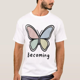 Pastel Butterfly Becoming Tシャツ