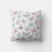 Pastel Butterfly Dream Pillow クッション (正面)