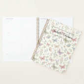 Pastel Butterfly Floral Notebook Cover Background プランナー手帳 (ディスプレー)