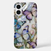 Pastel Butterfly iPhone Case Elegant Aesthetic Case-Mate iPhoneケース (裏面)