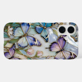 Pastel Butterfly iPhone Case Elegant Aesthetic Case-Mate iPhoneケース (裏面 (横))