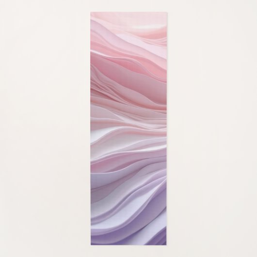 Pastel Calming Wave Pattern ヨガマット (正面)